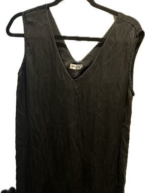 HORSES Atelier Black V-Neck Midi Dress